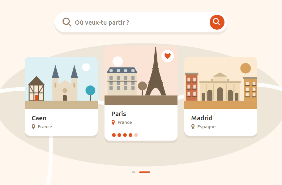Étape 2 : choisir sa destination parmi les Kazas